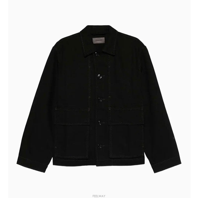 26FW 르메르 박시 블랙 공용 데님 자켓 OW1223 LD1055 999