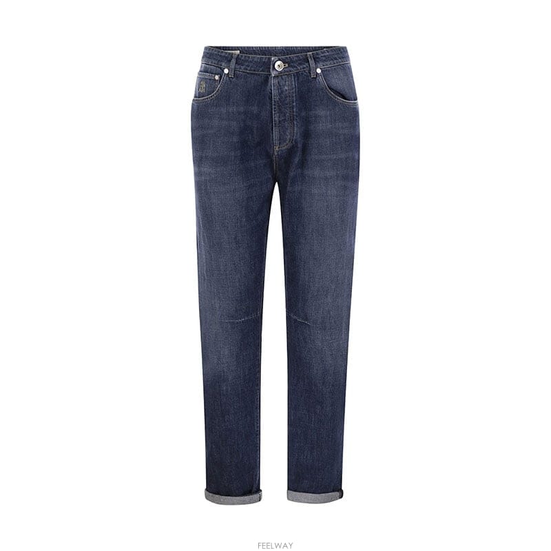 26SS 브루넬로쿠치넬리 경량 블루 남성 청바지 M0Z37X1290 C1468