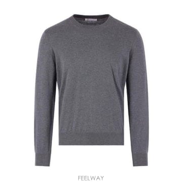 26 FW 브루넬로 쿠치넬리 크루넥라인 니트 코튼 점퍼 M2900100