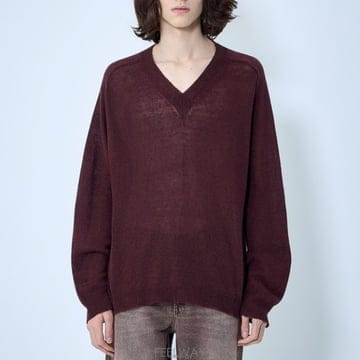 26 FW 아워레가시 Rue 라이트웨이트 니트 스웨터 버건디 M2263RC