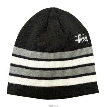 더팩토리 26SS 스투시 BASIC STRIPED SKULL 스컬캡 비니 모자 1321236 0001