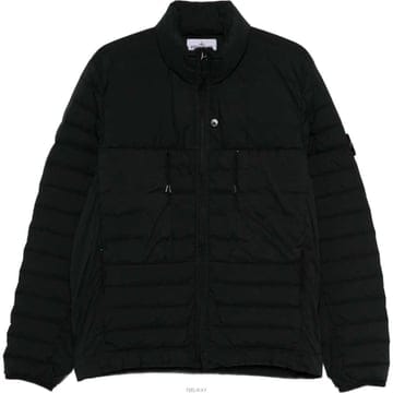 (당일) 26SS 스톤 아일랜드 와펜 패치 심리스 터널 블랙 경량 패딩 자켓 L1S15 4100106 S01