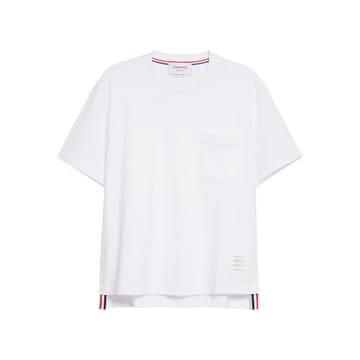 톰브라운 26SS 포켓 박스 티셔츠 화이트 FJS123A 00042 100