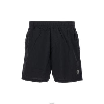 스톤 26SS 로고 패치 스윔 숏팬츠 블랙 L1S15 B100004 S0043 V0029
