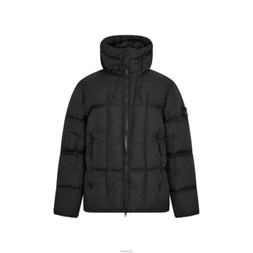 스톤 26SS 와펜 패치 심 페이디드 라이트 나일론 텔라 패딩자켓 블랙 L1S15 4100016 S