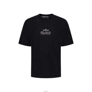스톤 26SS 텍스트 로고 티셔츠 블랙 L1S15 2100001 S0285 V0029