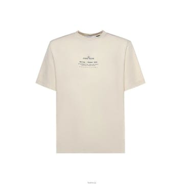 스톤 26SS 텍스트 로고 티셔츠 크림화이트 L1S15 2100001 S0285 V0093