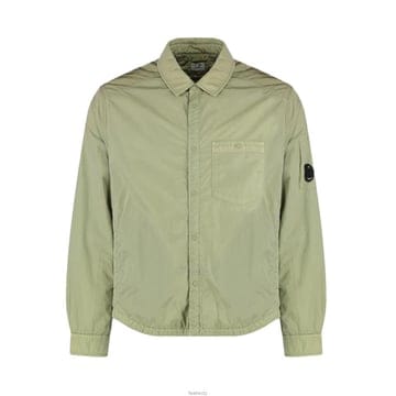 CP컴퍼니 26SS 렌즈 와펜 크롬 R 패디드 오버셔츠 자켓 모스그레이 20CMOS056A 005904