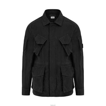 CP컴퍼니 26SS 렌즈 와펜 크롬 R 필드자켓 블랙 20CMOW004A 110535G 999