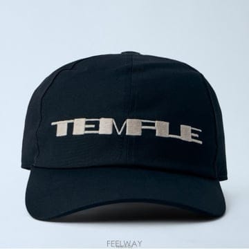 26 FW 릭오웬스 다크쉐도우 프론트 엠브로이드 코튼 캡 블랙 DA01F4478 TEEM9 0908
