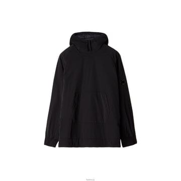 CP컴퍼니 렌즈 와펜 나일론 후드티 블랙 09CMSS186A 005814G 999