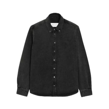 아미 유즈드 블랙 데님 셔츠 USH785 DE0125 031