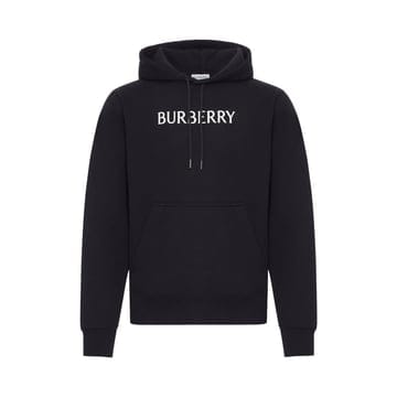 26SS 버버리 로고 코튼 블랙 후드 티셔츠 8118999 BLACK