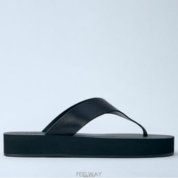 26 FW 더로우 Dune 듄 플랫폼힐 플립플랍 샌들 블랙 F1838 L825 BLK
