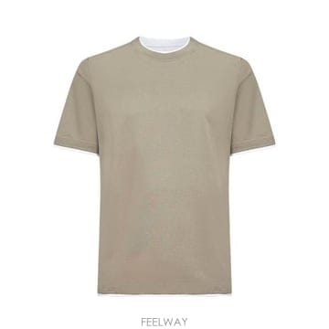 26 FW 브루넬로 쿠치넬리 레이어드 이펙트 크루넥 티셔츠 CUX24 M0B137427