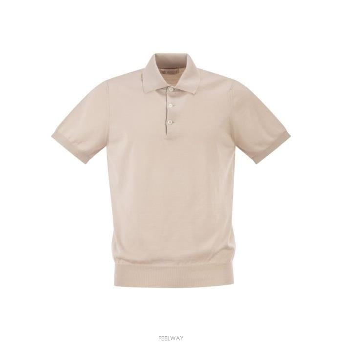 26 FW 브루넬로 쿠치넬리 숏슬리브 폴로 셔츠 CBD04 M29800125