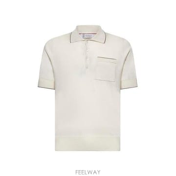 26 FW 브루넬로 쿠치넬리 숏슬리브 레귤러핏 폴로 셔츠 CXV04 M29805215