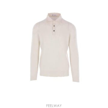 26 FW 브루넬로 쿠치넬리 리브 니트 트윌 스프레드 칼라 폴로 셔츠 C2723 M22203905