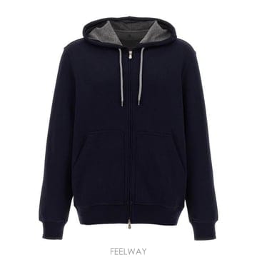 26 FW 브루넬로 쿠치넬리 집업 드로스트링 후디 C1265 MM8319069G