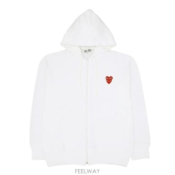 꼼데가르송 레드와펜 남녀공용 후드집업 AX T294 051 2