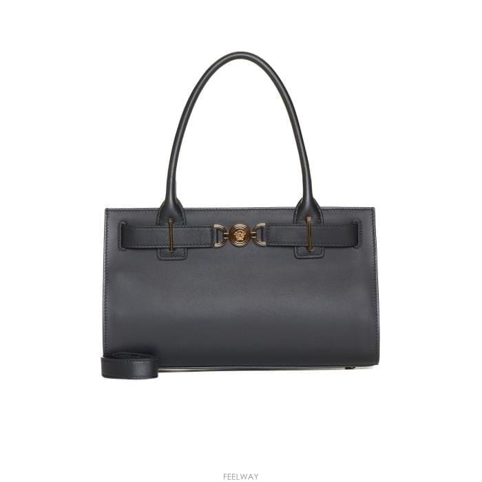 26 FW 베르사체 메두사 95 마그네틱 패스닝 토트백 블랙 1B00V 10131681A10795