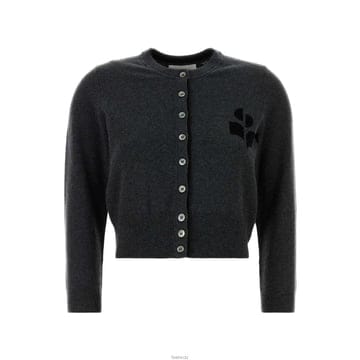 이자벨마랑 26SS LONA 로고 투톤 가디건 앤트러사이트블랙 CA0163FA D1L16E ANBK