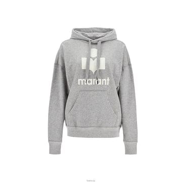 이자벨마랑 26SS MANSEL 로고 후드티 그레이화이트 SW0001FA A1M07E GYWH