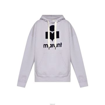 이자벨마랑 26SS MANSEL 로고 후드티 라일락다크네이비 SW0001FA A1M07E LCDN