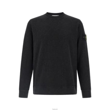 스톤 25FW 와펜 패치 브러쉬드 헤비 맨투맨 블랙 K2S15 6100053 S0238 V0029