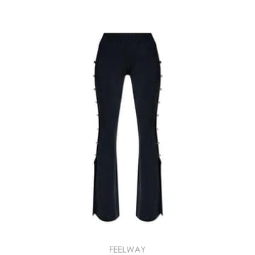 26 FW 베르사체 진 꾸뛰르 사이드 버튼 플레어드 팬츠 899 77HAAMB4CM61H
