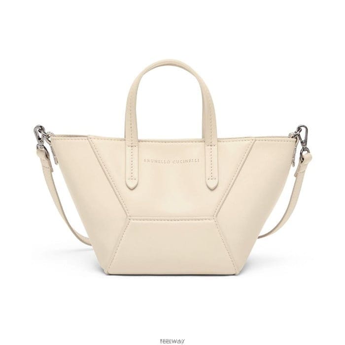 26 FW 브루넬로 쿠치넬리 BC 듀오 로고 엠보싱 미니 토트백 C8905 MBHED2675