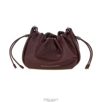 26 FW 브루넬로 쿠치넬리 멜로우 드로스트링 스몰 버킷 백 C4187 MBGPD2667