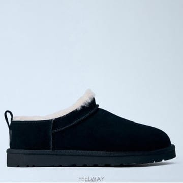 26 FW 어그 Classic Micro 시어링 리닝 스웨이드 클래식 부츠 블랙 1180190 BLK