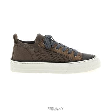 26 FW 브루넬로 쿠치넬리 니트 레이스업 스니커즈 C8705 MZ35G2650