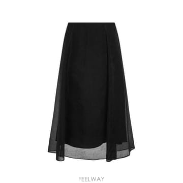 26 FW 브루넬로 쿠치넬리 플레어 헴 미디 스커트 C101 MF940G3877