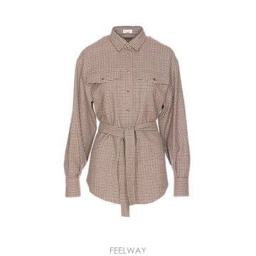 26 FW 브루넬로 쿠치넬리 롱슬리브 체크 셔츠 C001 MB149MQ206
