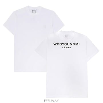우영미 백로고 남성 반팔티셔츠 W261TS07701W