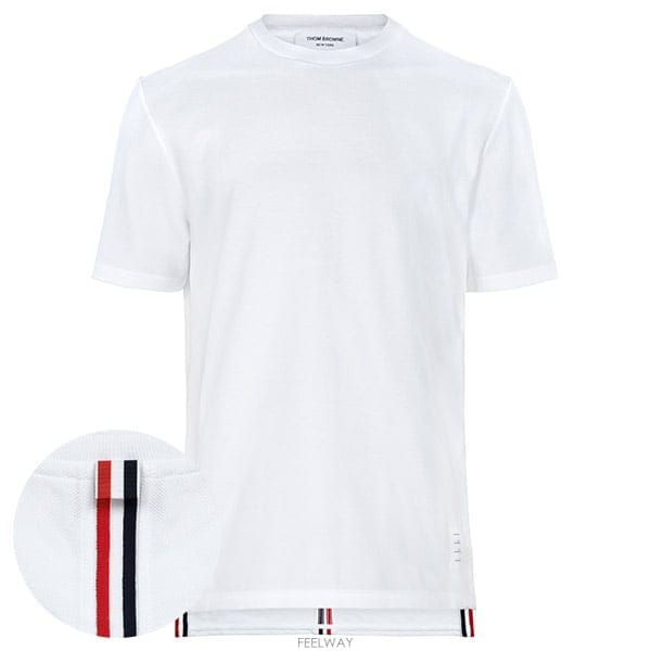 Thom Browne ����� 26SS ȭ��Ʈ ������ �� Ŭ���� ��Ʈ������ Ƽ���� MJS056A 00050 100����� 26SS ȭ��Ʈ ������ �� Ŭ���� ��Ʈ������ Ƽ��