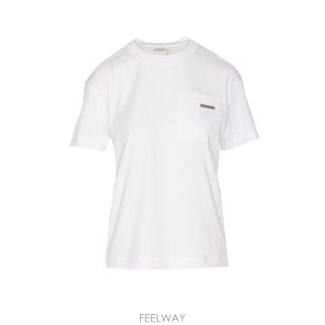 26 FW 브루넬로 쿠치넬리 샤이니 탭 크루넥 티셔츠 C6159 SKU 190037852