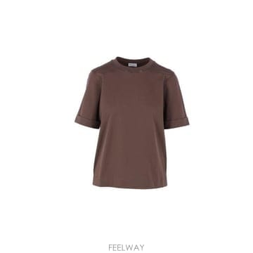 26 FW 브루넬로 쿠치넬리 샤이니 트림 저지 티셔츠 C8589 M0T81BZ100