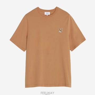 메종키츠네 폭스 레귤러 여성 반팔 티셔츠 LW00105KJ0008-0131