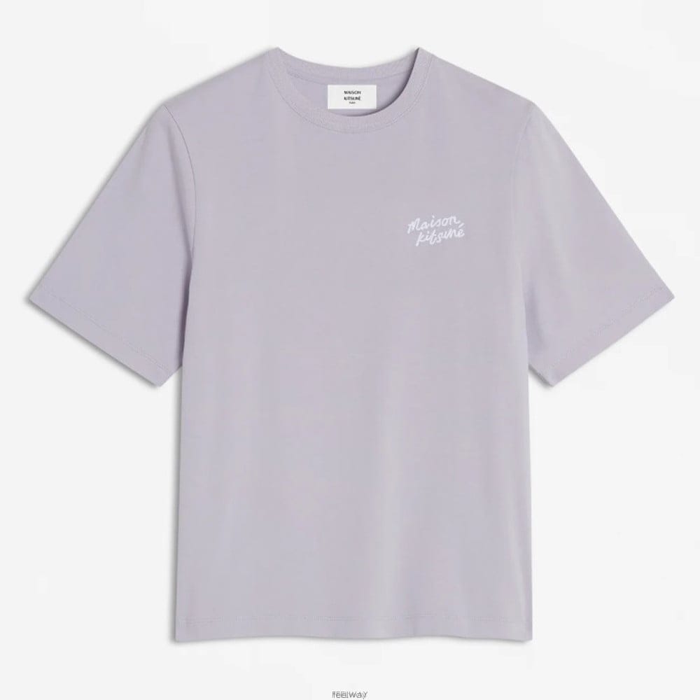 메종키츠네 핸드라이팅 컴포트 여성 반팔 티셔츠 MW00126KJ0119-0173