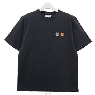논현 더팩토리 26SS 메종키츠네 더블 폭스 헤드 컴포트 반팔티 앤트러사이트 OM011CFKJ7025