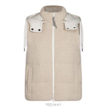 26 FW 브루넬로 쿠치넬리 드로스트링 니트 조끼 CDR24 M0DVT2142