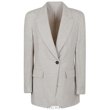 26 FW 브루넬로 쿠치넬리 루렉스 버튼 블레이저 C169 MH5477221