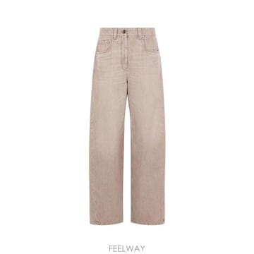 26 FW 브루넬로 쿠치넬리 미드웨이스트 와이드 레그 진 C9037 MA095P4059