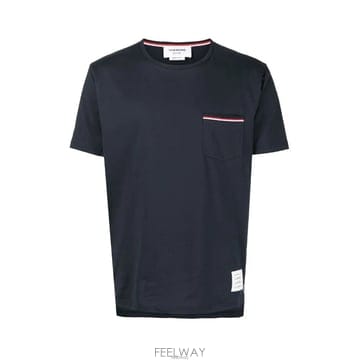 톰브라운 포켓 남성 반팔 티셔츠 MJS010A 01454 415