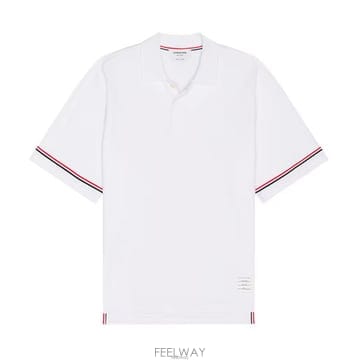 톰브라운 폴로 남성 반팔 티셔츠 MJP209A J0199 100