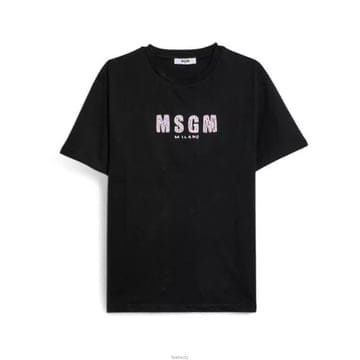 키즈 저지 티셔츠 블랙/핑크 S6MSJUTH004 11088