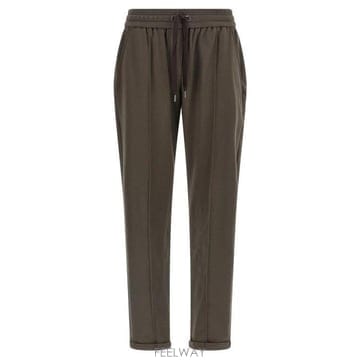26 FW 브루넬로 쿠치넬리 드로스트링 테이퍼드 레그 스웨트팬츠 C8589 MH827FB799